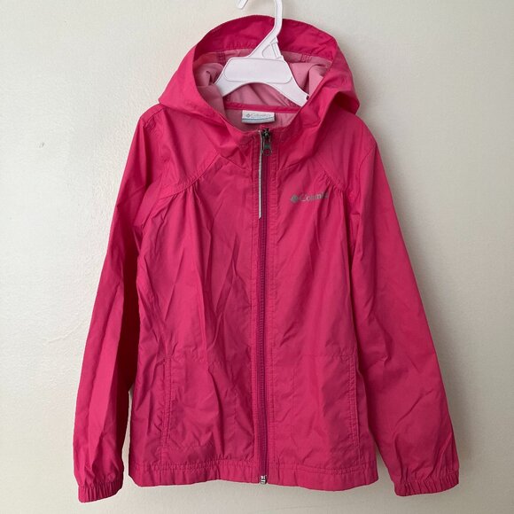 XS 6/7 Columbia Switchback Unlined Hooded Rain Jacket - Picture 1 of 5